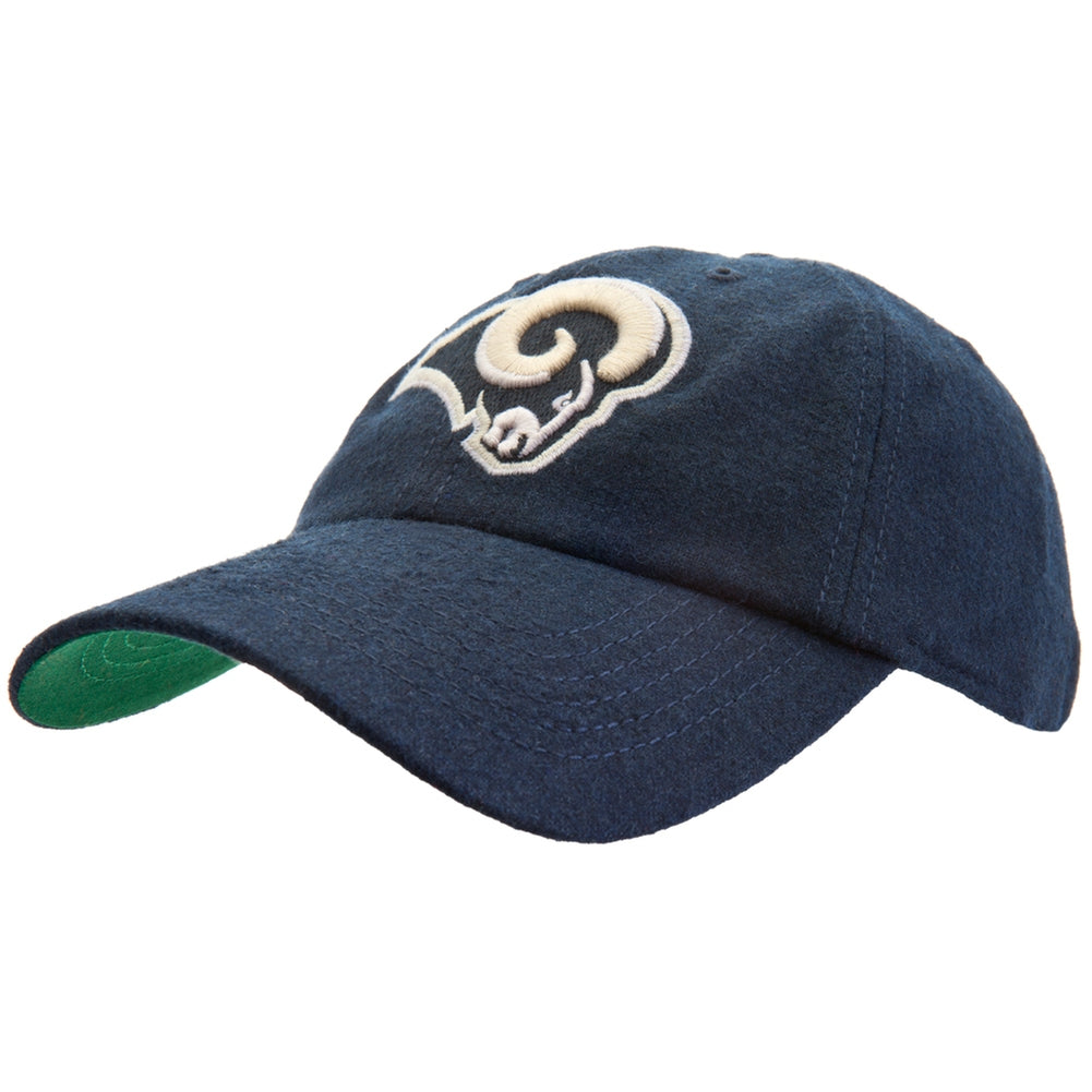 St Louis Rams - Logo Brooksby Adjustable Baseball Cap Adjustable Baseball Caps Old Glory OS Blue 