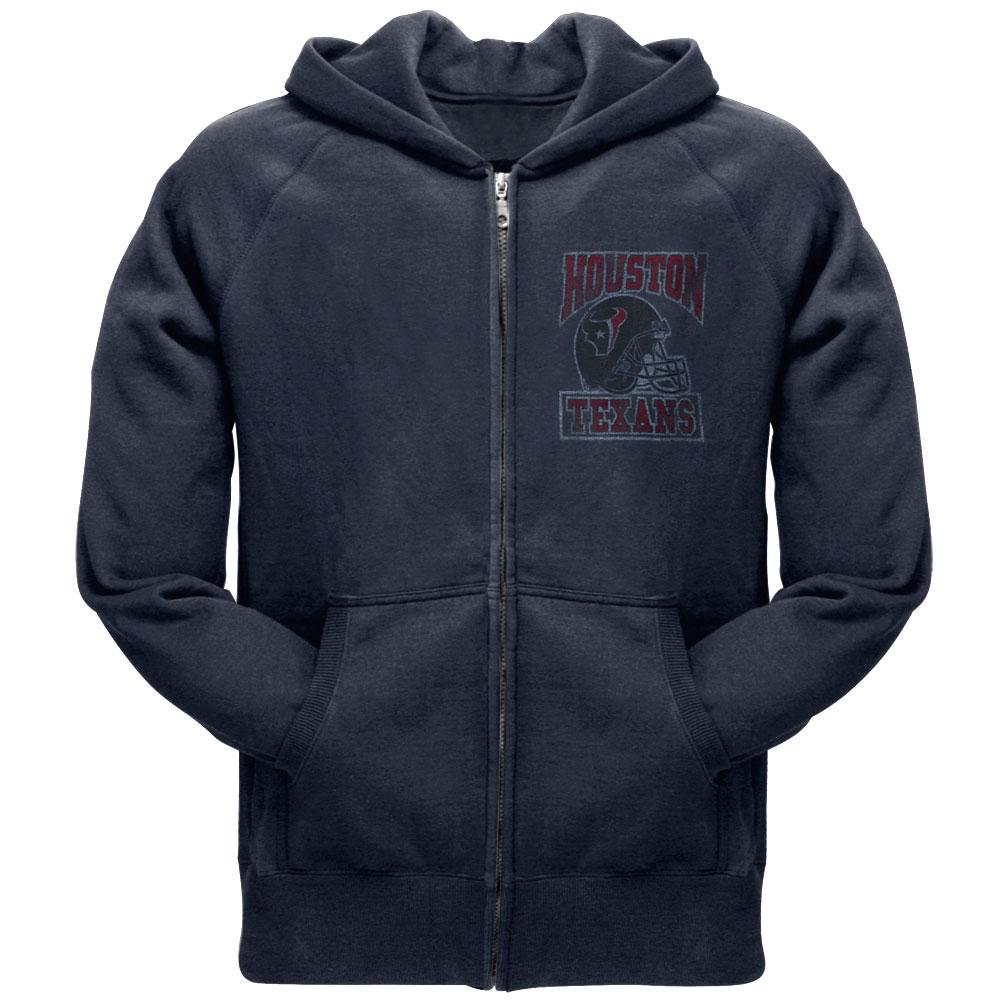 Houston Texans - Old School Logo Juniors Zip Hoodie Juniors Hoodies Houston Texans SM Blue 