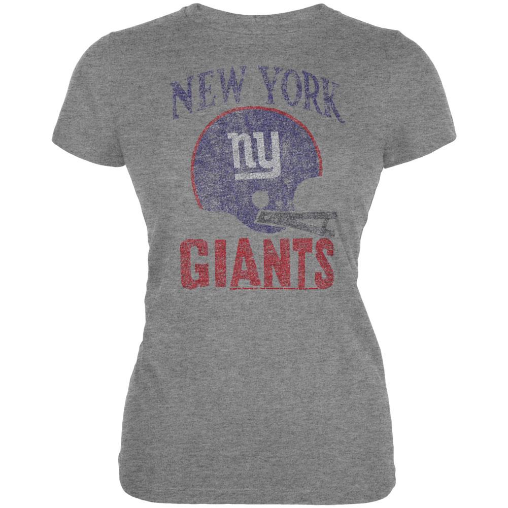 New York Giants - Vintage Logo Juniors T-Shirt Juniors T-Shirts New York Giants LG Grey 