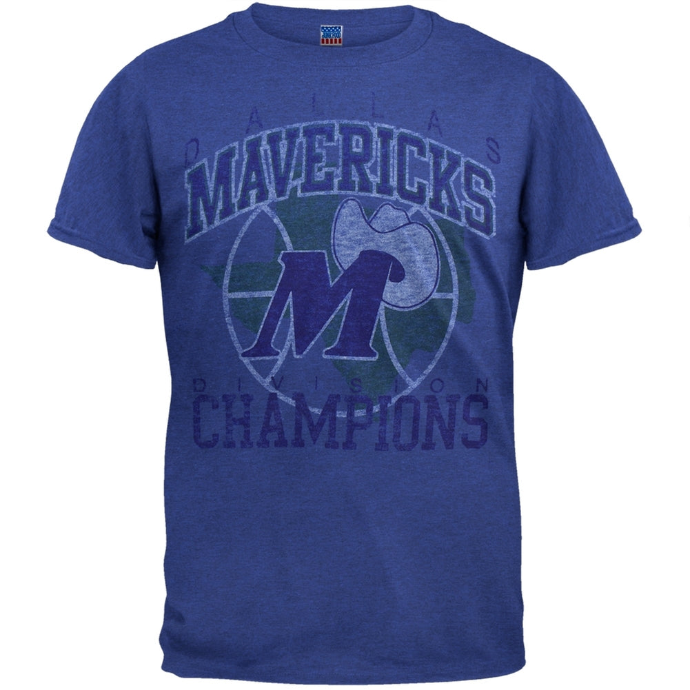 Dallas Mavericks - Division Champions Soft T-Shirt Men's T-Shirts Dallas Mavericks 2XL Blue 