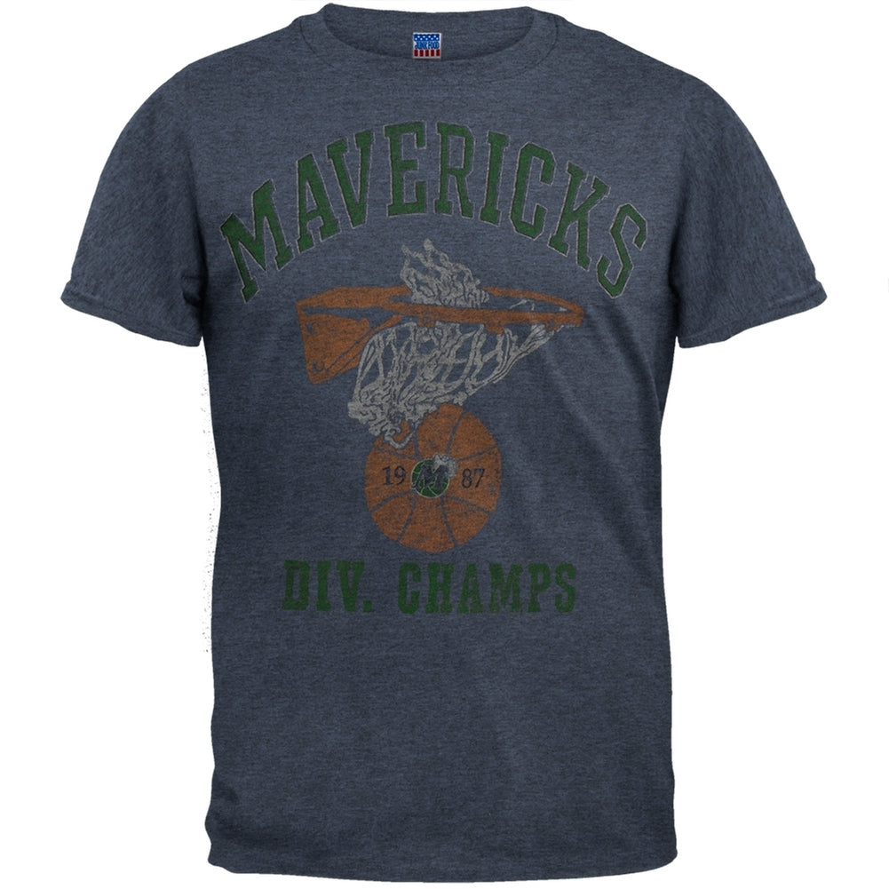 Dallas Mavericks - '87 Division Champs Soft T-Shirt Men's T-Shirts Dallas Mavericks 2XL Blue 