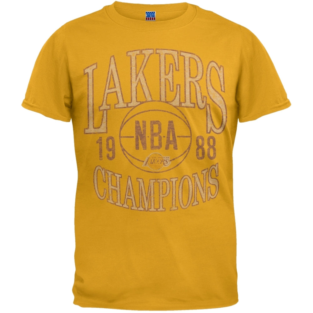 Los Angeles Lakers - 88 Champions Soft T-Shirt Men's T-Shirts Los Angeles Lakers 2XL Yellow 