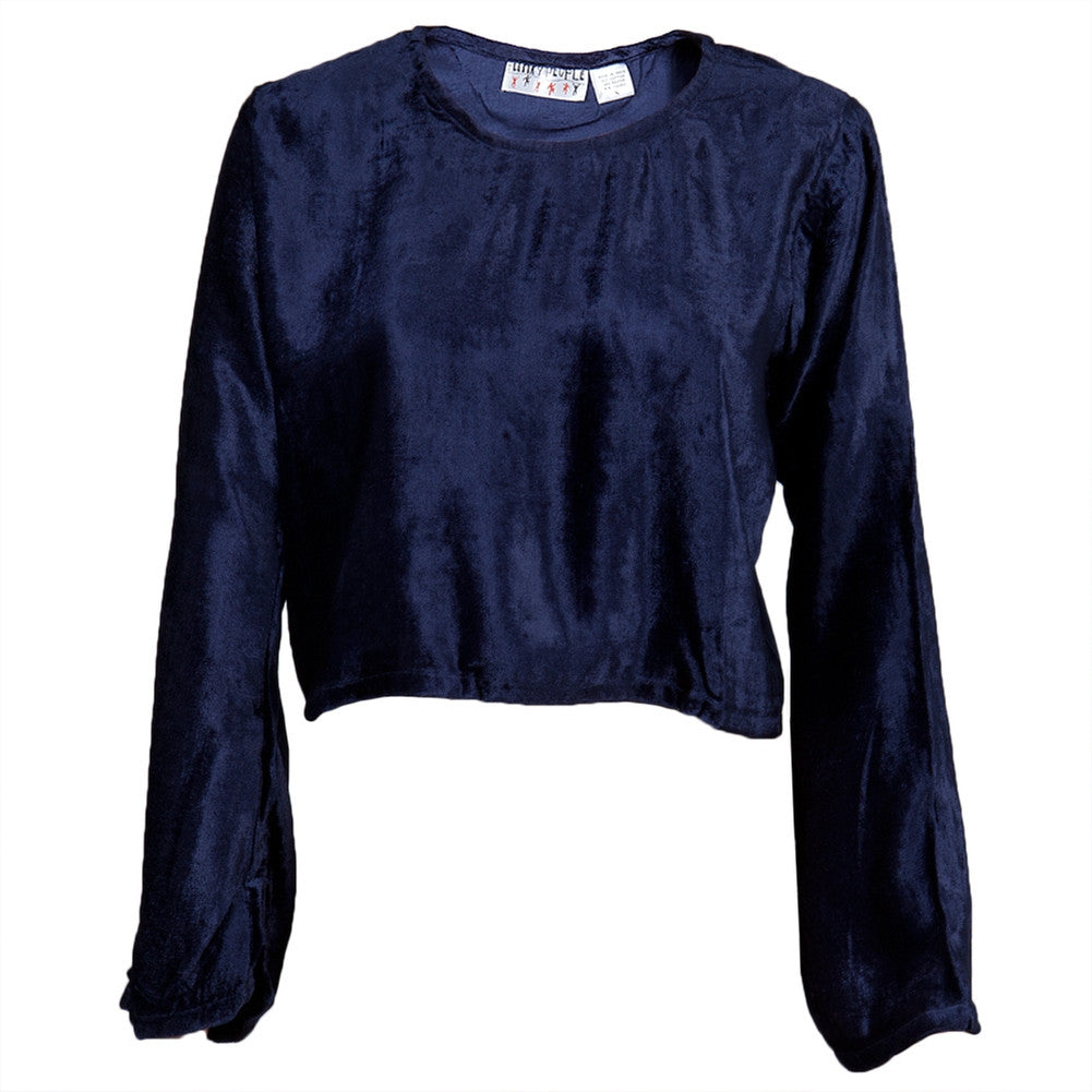 Crushed Velvet Flare Blouse Women's Blouses Old Glory   