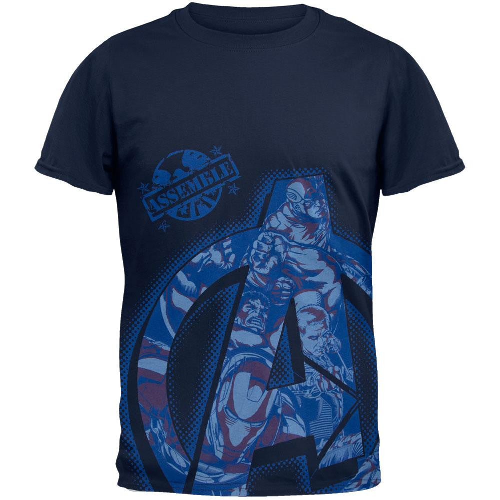 Avengers - Top Secret Squad T-Shirt Men's T-Shirts The Avengers SM Dark Blue 