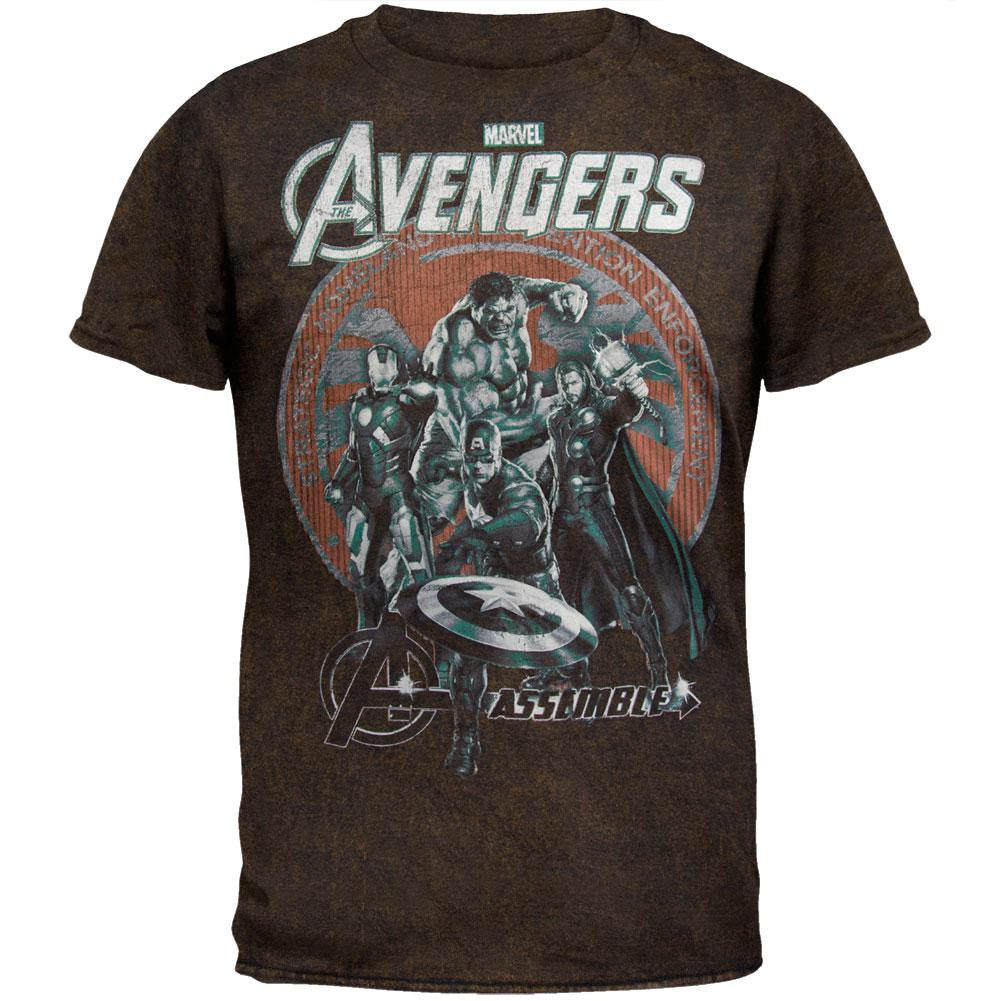 Avengers - Avengers Bottle Co. T-Shirt Men's T-Shirts The Avengers SM Black 