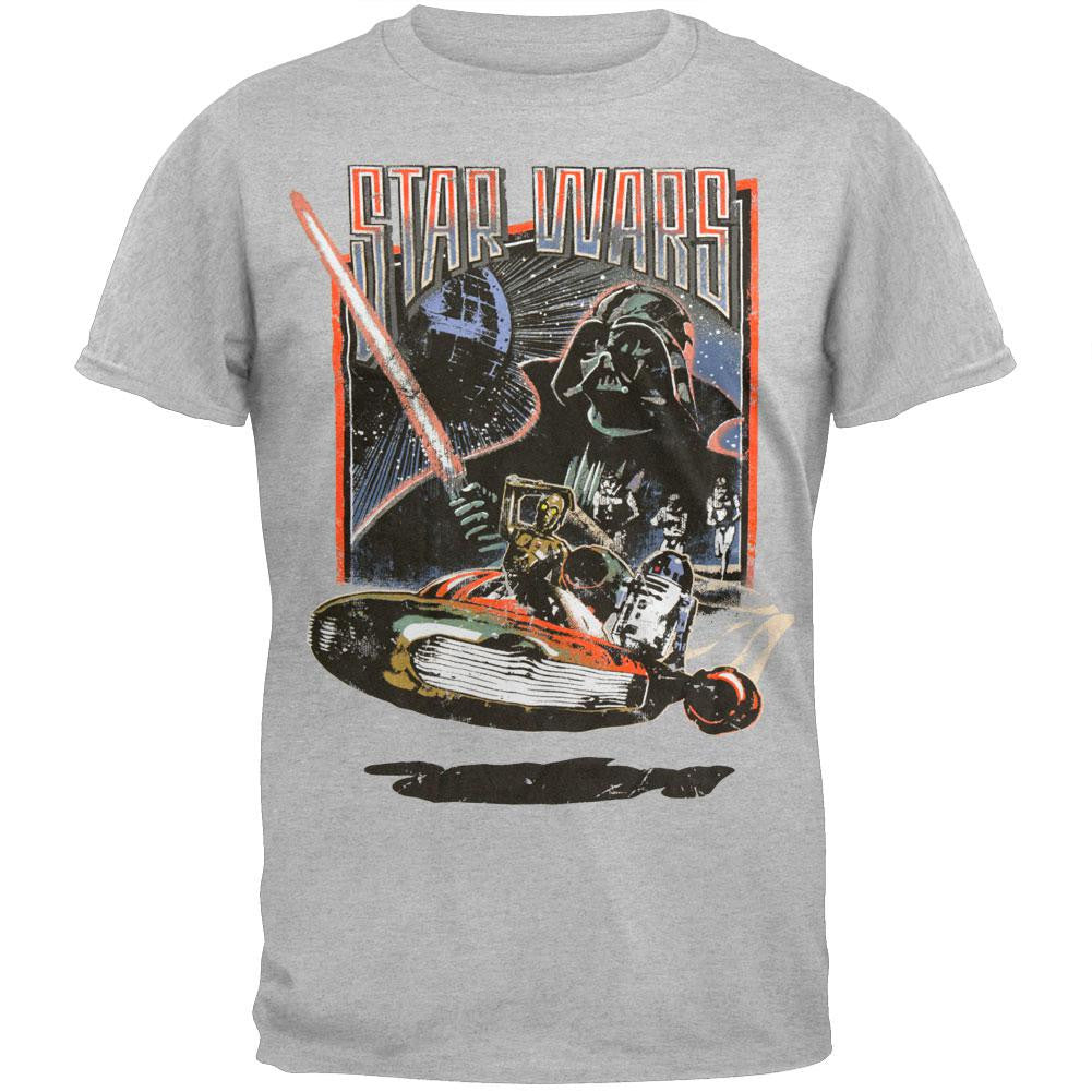 Star Wars - Speed Thrills Soft T-Shirt Men's T-Shirts Star Wars 2XL Grey 