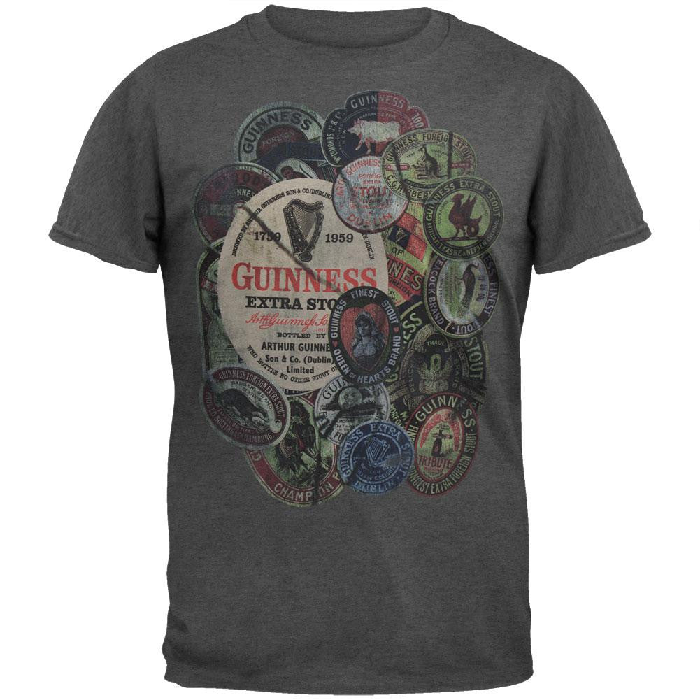 Guinness - Coaster Callout Soft T-Shirt Men's T-Shirts Guinness SM Grey 