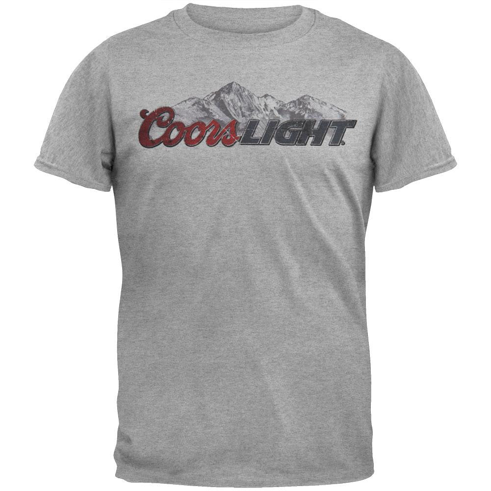 Coors Light - Logo Soft T-Shirt Men's T-Shirts Coors 2XL Grey 