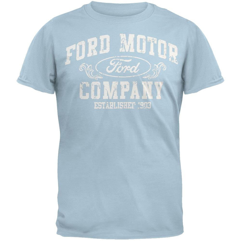 Ford - Logo Soft T-Shirt Men's T-Shirts Ford 2XL Blue 