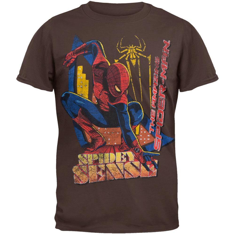 Amazing Spider-Man - Eye On City Youth T-Shirt Youth T-Shirts Spider-Man SM Brown