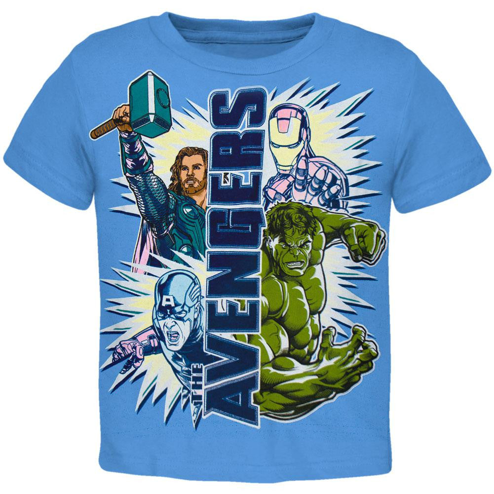 Avengers - Two & Two Juvy T-Shirt Juvenile T-Shirts The Avengers SM Blue