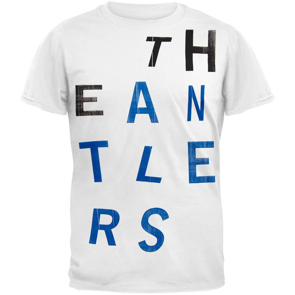 Antlers - Big Letters Soft T-Shirt Men's T-Shirts The Antlers SM White 