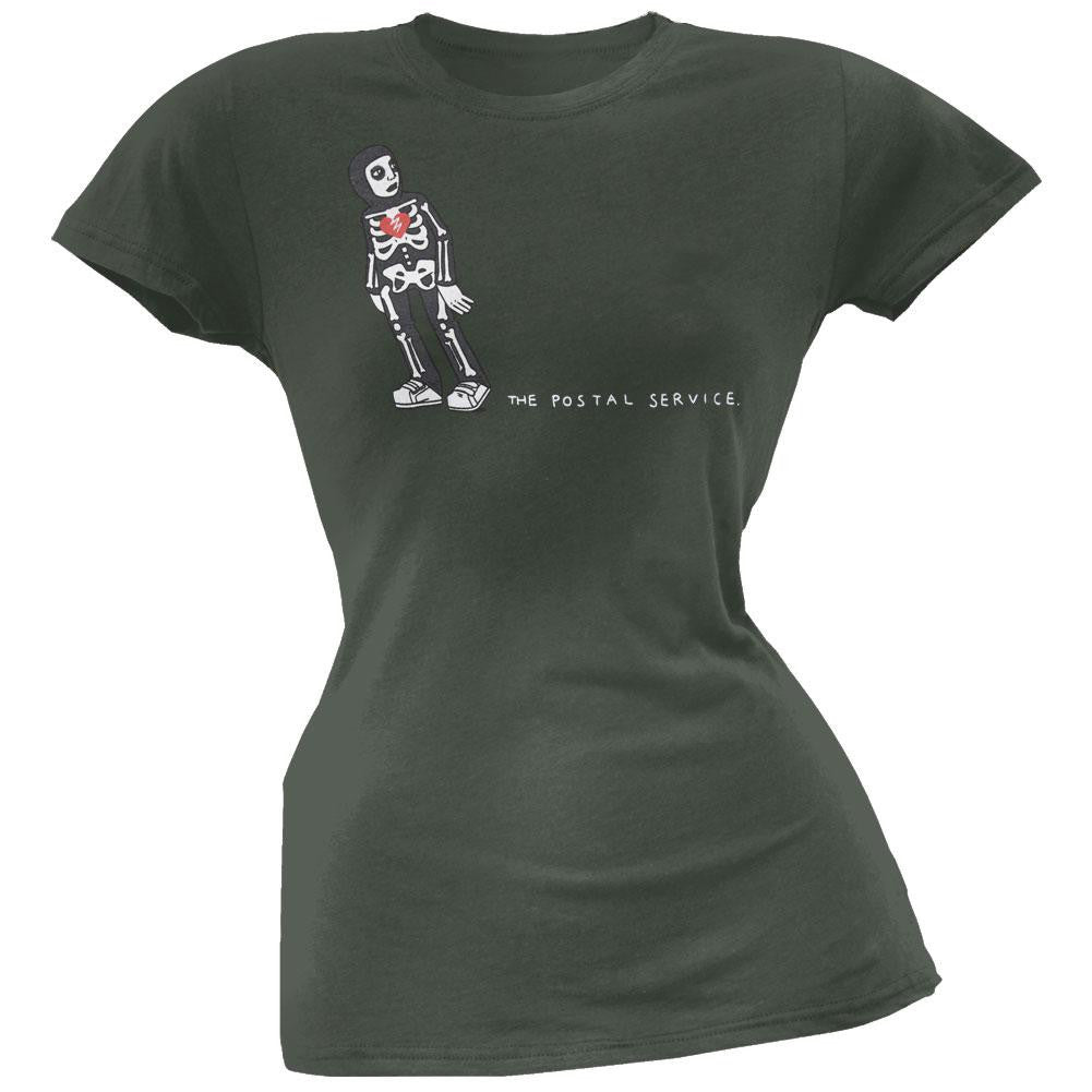 Postal Service - Skullboy Juniors T-Shirt Juniors T-Shirts The Postal Service SM Grey