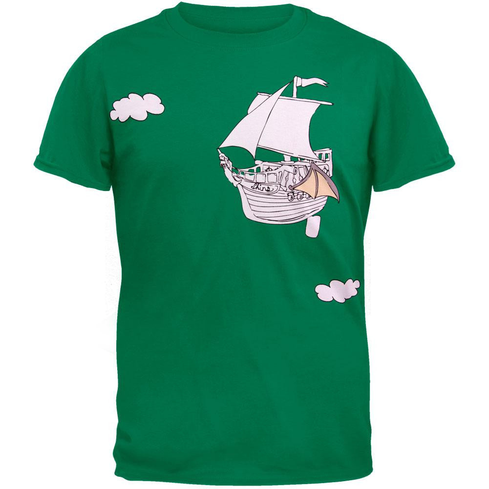 Shins - Ship Clouds Soft T-Shirt Men's T-Shirts The Shins LG Green 