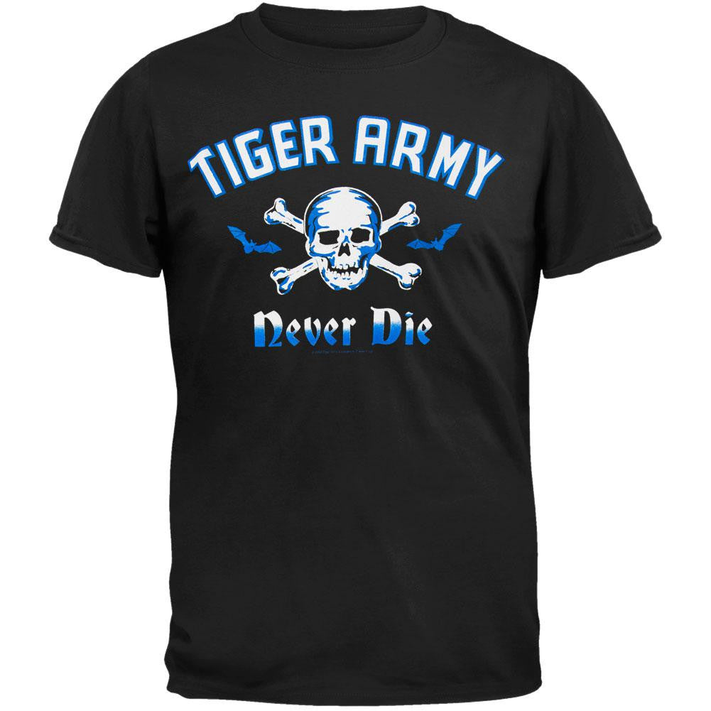 Tiger Army - Never Die T-Shirt Men's T-Shirts Tiger Army MD Black 