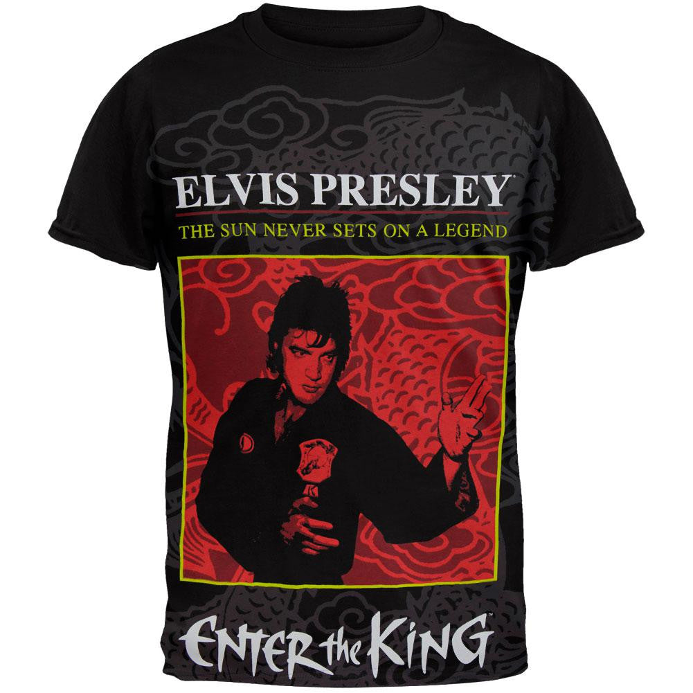 Elvis Presley - Enter The King Subway T-Shirt Men's T-Shirts Elvis Presley SM Black 