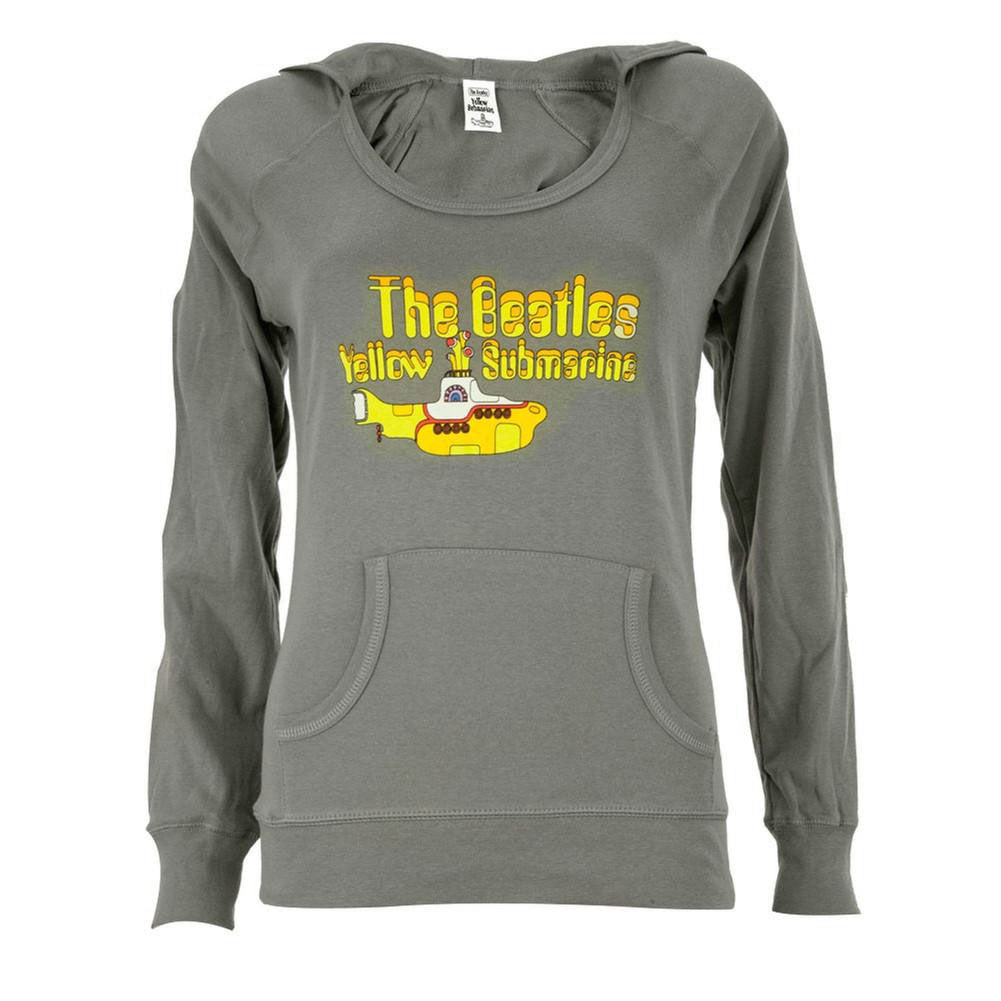 The Beatles Yellow Submarine Wide Neck Womens Juniors Jersey Hoodie Juniors Hoodies The Beatles