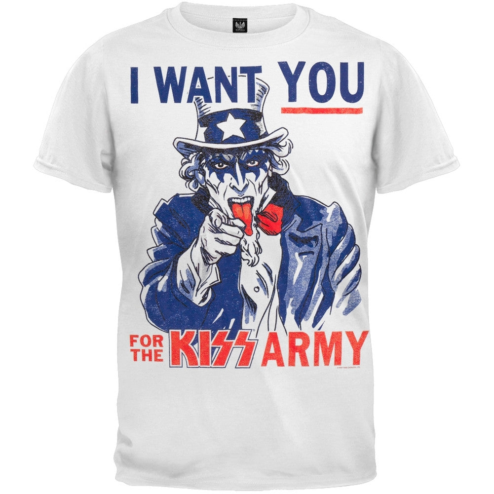 Kiss - I Want You Youth T-Shirt Youth T-Shirts Kiss LG White 