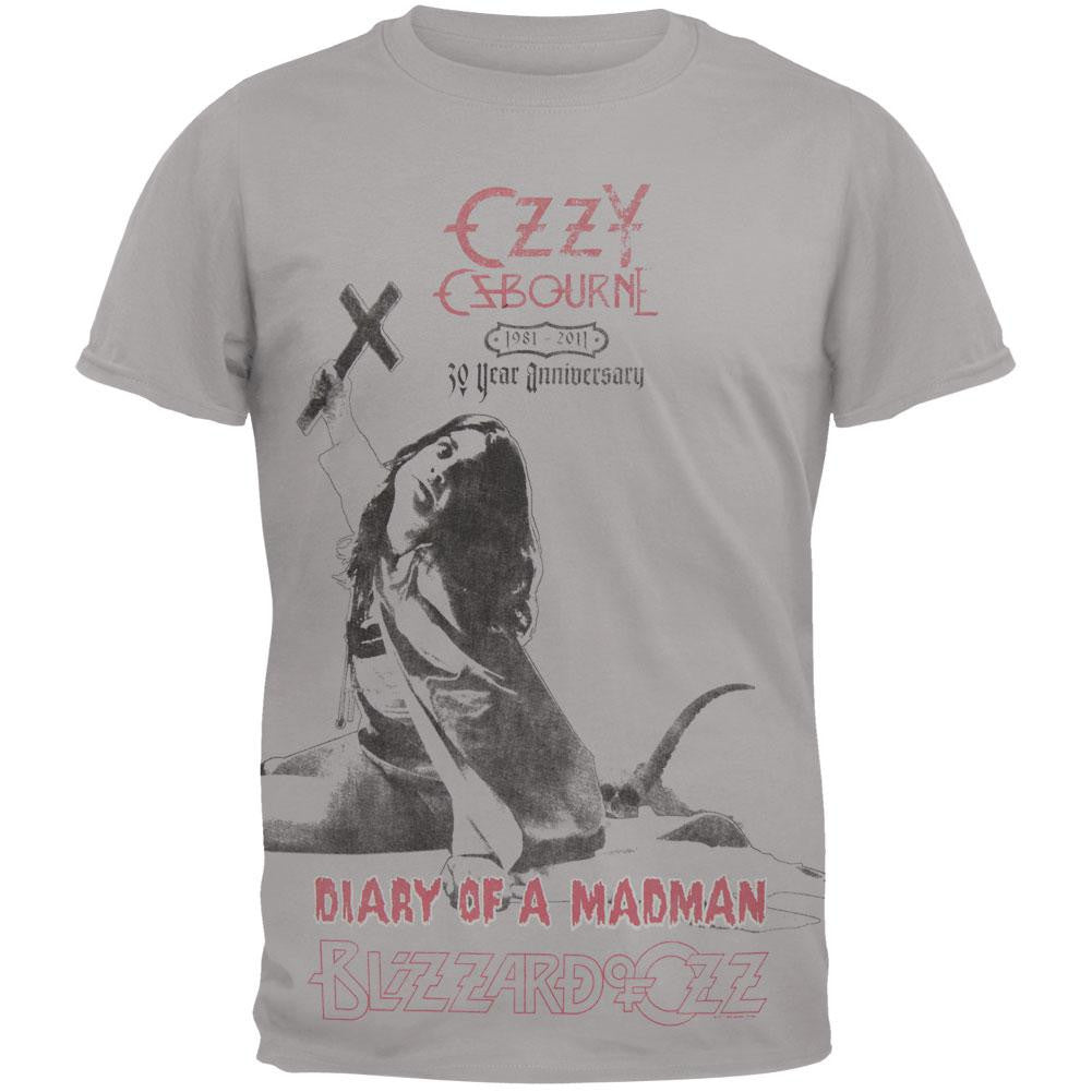 Ozzy Osbourne - 30th Anniversary T-Shirt Men's T-Shirts Ozzy Osbourne SM Grey 