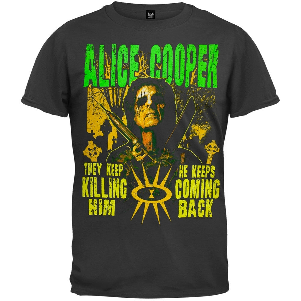 Alice Cooper - Graveyard T-Shirt Men's T-Shirts Alice Cooper SM Black 