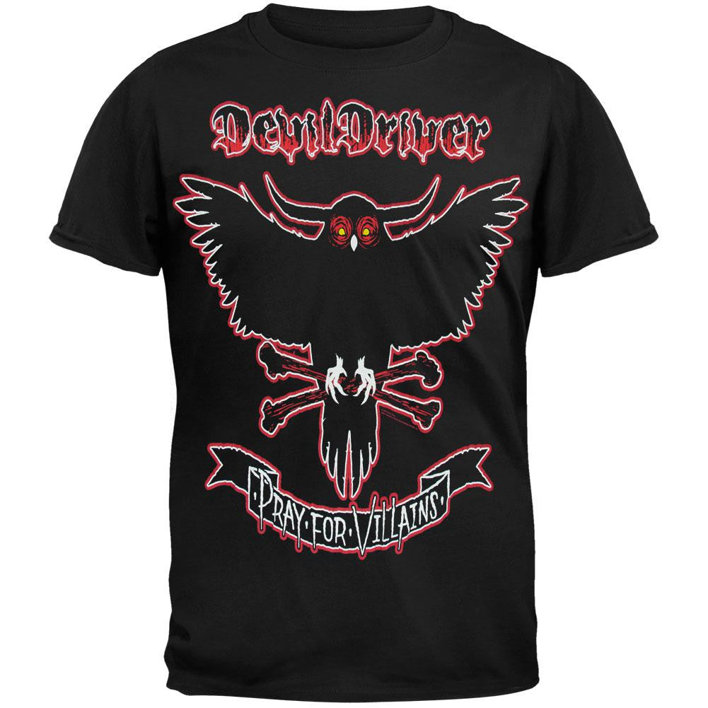 DevilDriver - Owl T-Shirt Men's T-Shirts DevilDriver 2XL Black 