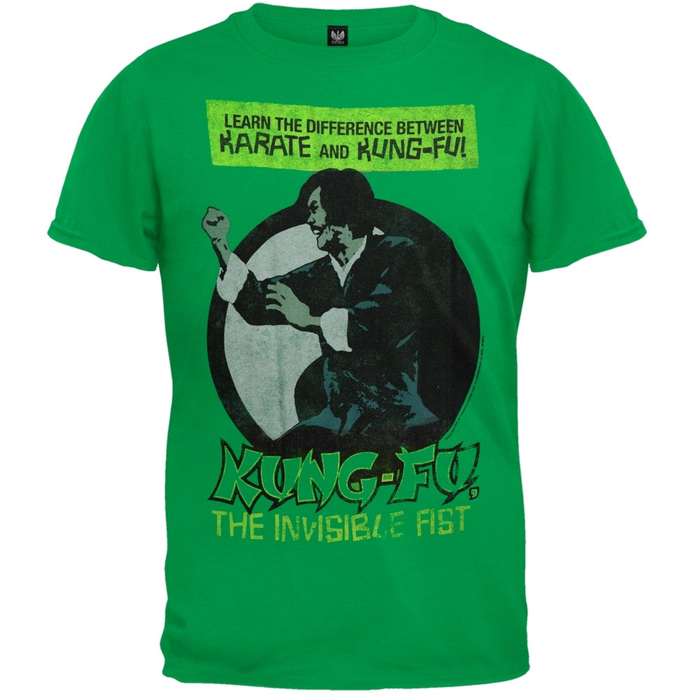 Kung-Fu - The Difference Between Youth T-Shirt Youth T-Shirts Classic Martial Arts YSX Green