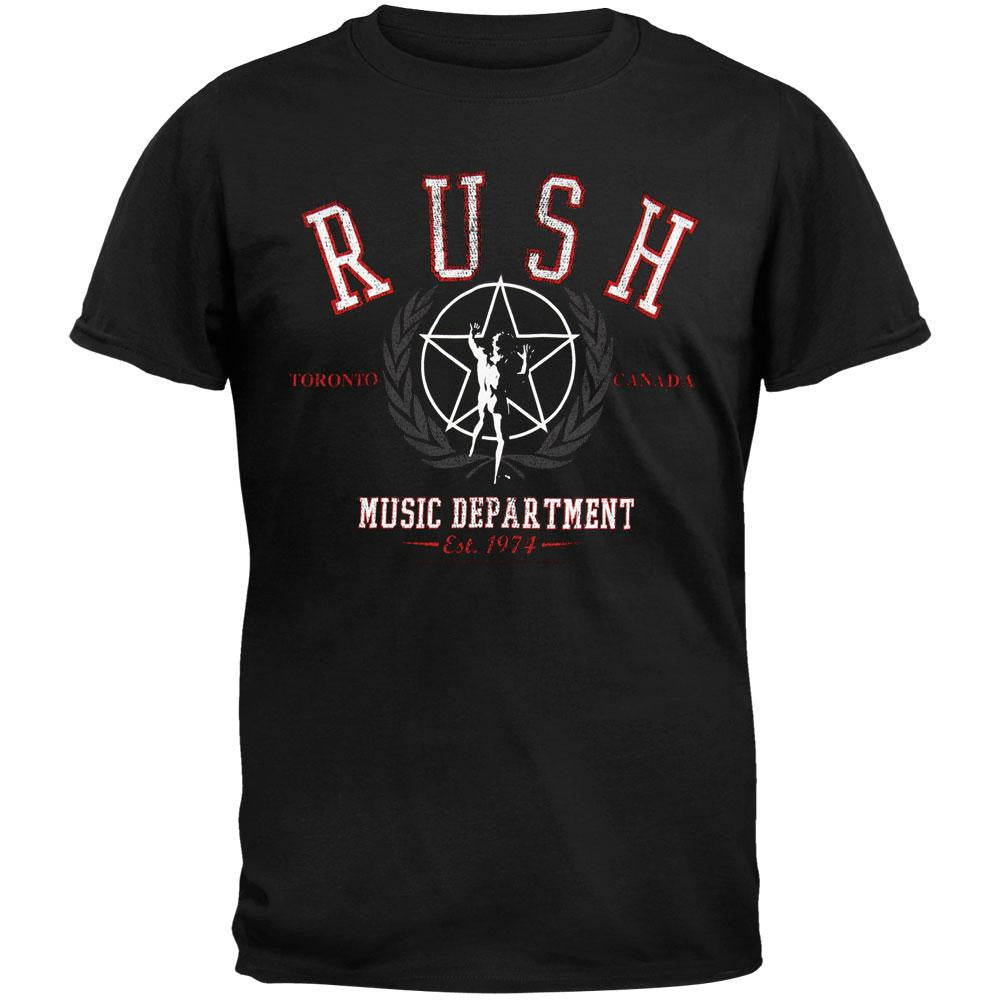 Rush - Music Department Starman T-Shirt Men's T-Shirts Rush SM Black 