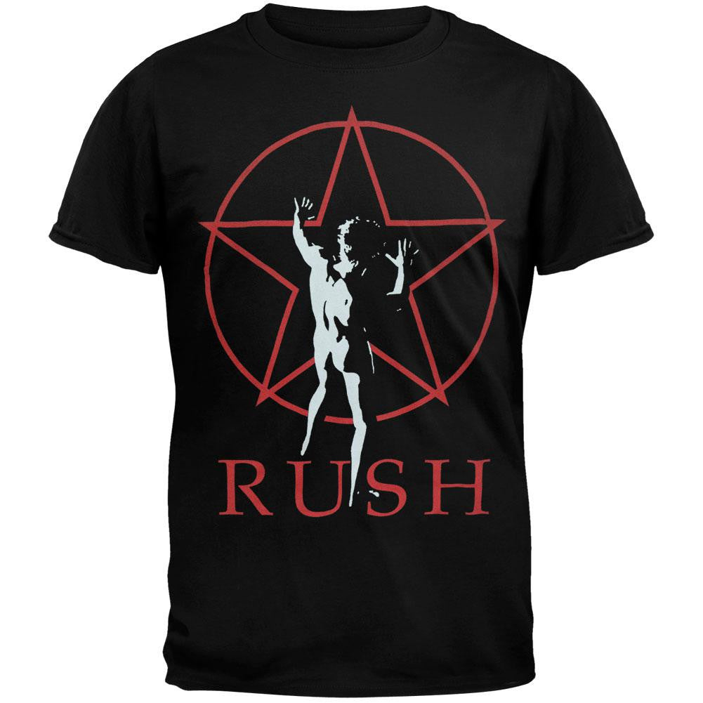 Rush - Starman Black T-Shirt Men's T-Shirts Rush SM Black 