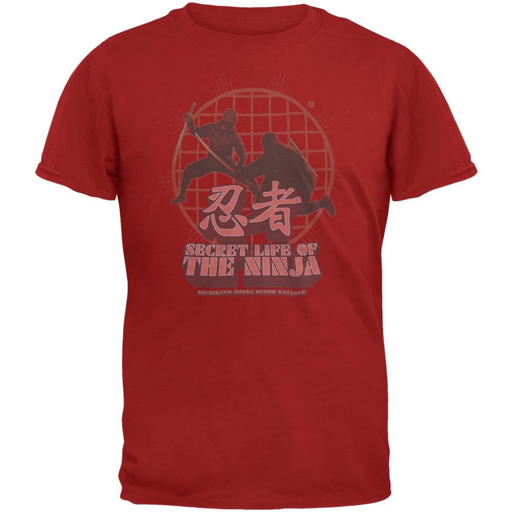 Secret Life Of The Ninja - Battle Youth T-Shirt Youth T-Shirts Classic Martial Arts XS Red