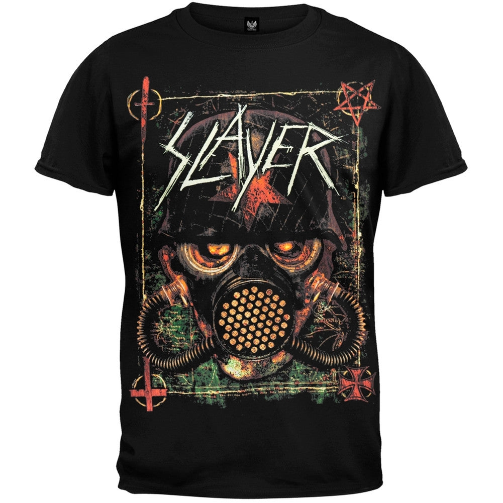 Slayer - Masked Soldier T-Shirt Men's T-Shirts Slayer XL Black 