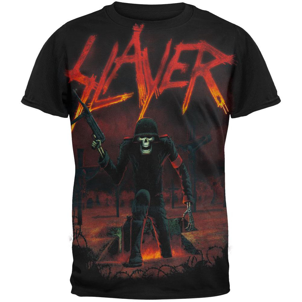 Slayer - Seasons Soldier T-Shirt Men's T-Shirts Slayer SM Black 