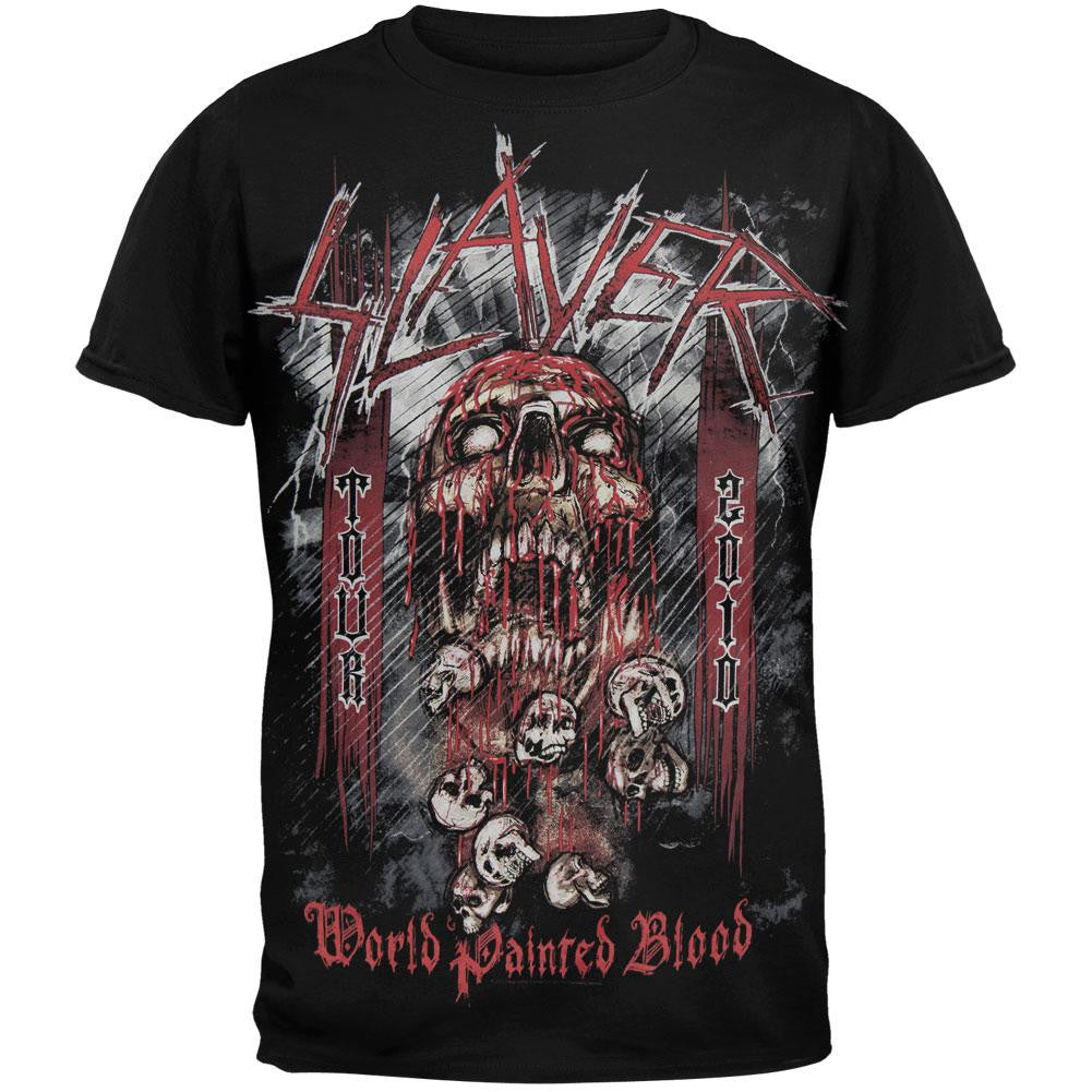 Slayer - World Painted Blood All Over T-Shirt Men's T-Shirts Slayer SM Black 