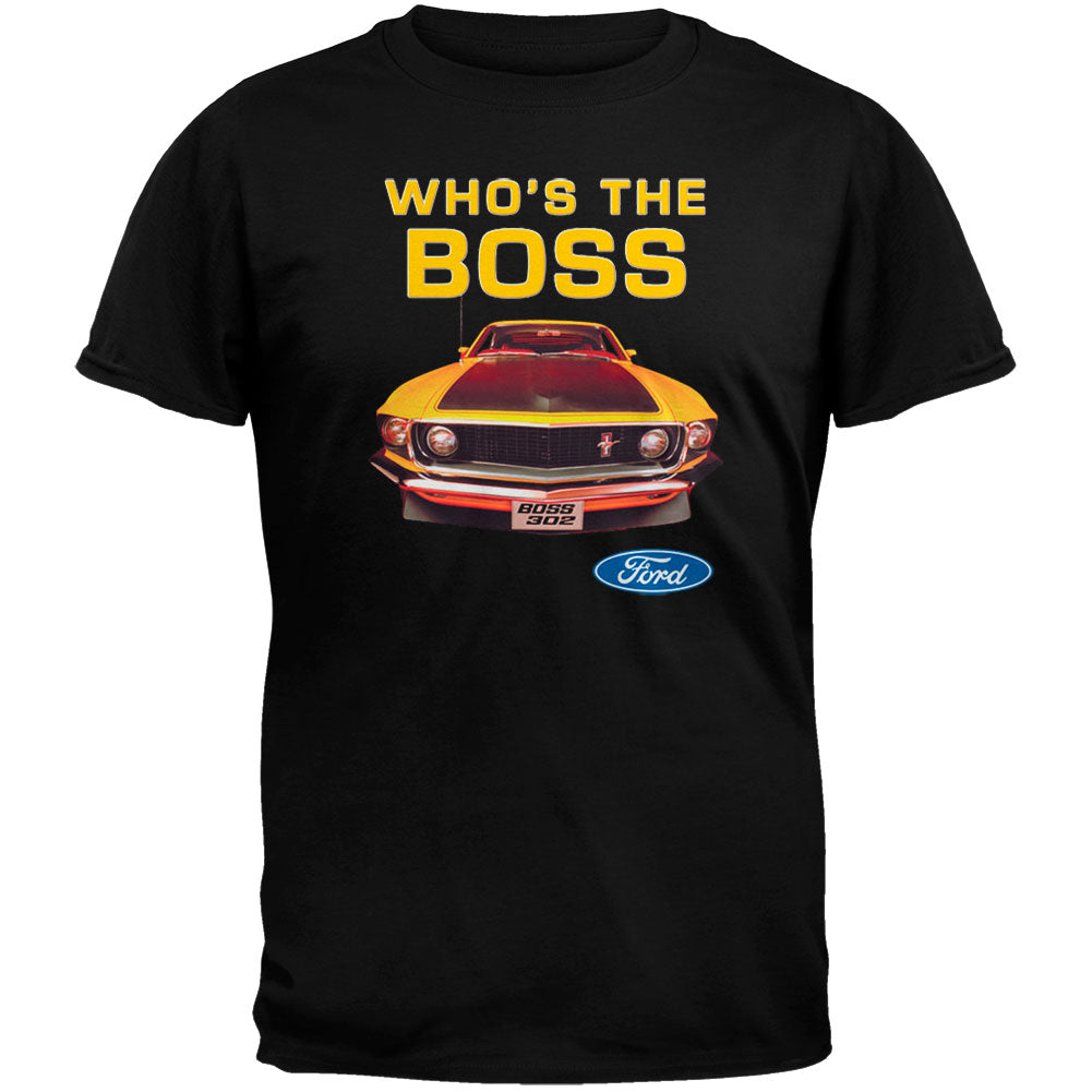 Ford - Who's The Boss T-Shirt Men's T-Shirts Old Glory MD Black 