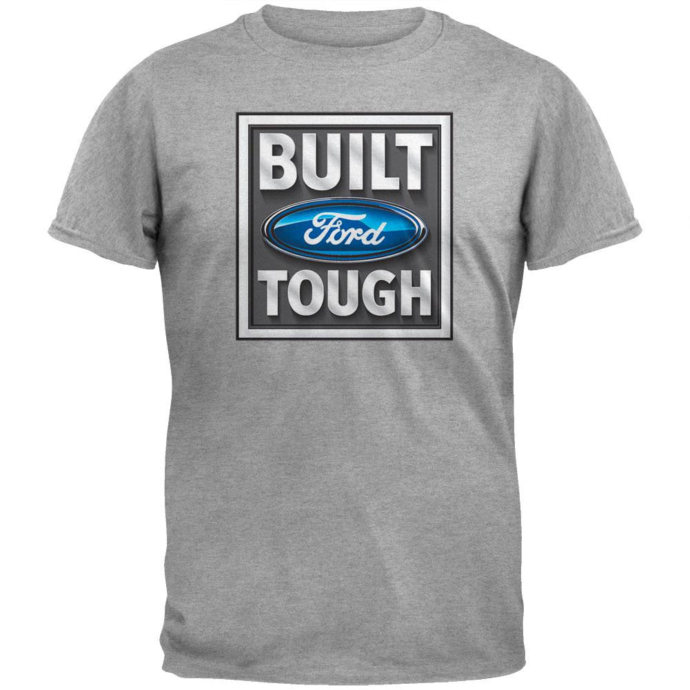 Ford - Built Tough Grey T-Shirt Men's T-Shirts Ford 2XL Grey 