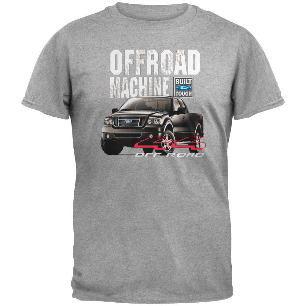 Ford - Offroad F-150 Grey Adult T-Shirt Men's T-Shirts Ford 2XL Grey 