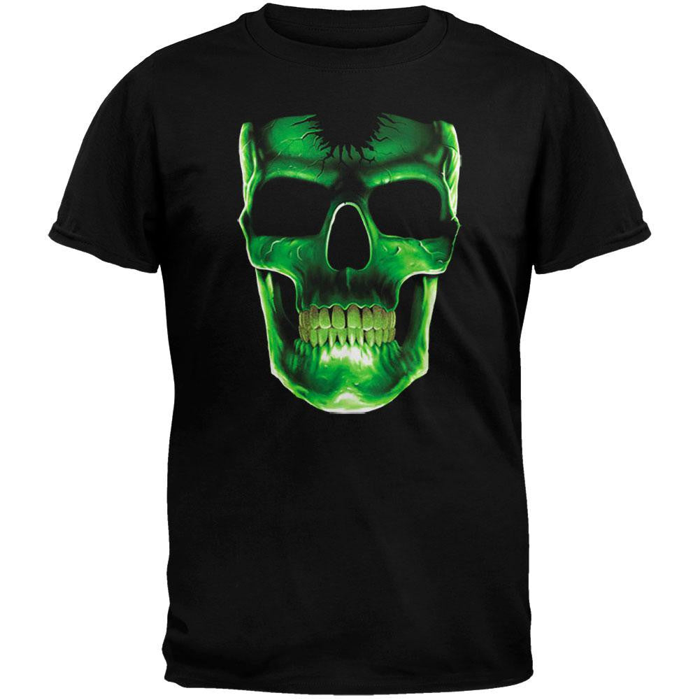 Glow Skull Youth T-Shirt Youth T-Shirts Old Glory XL Black 