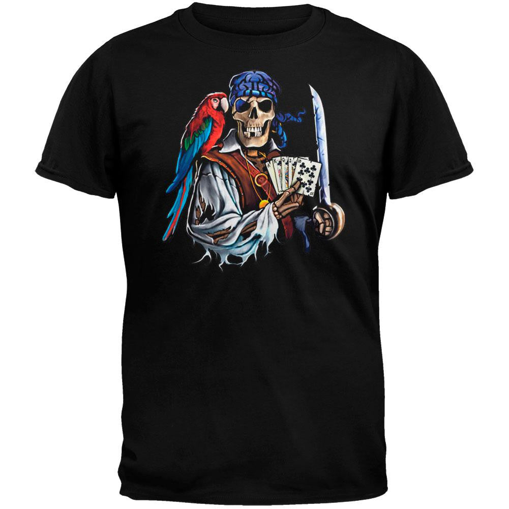 Dead Man's Hand T-Shirt Men's T-Shirts Old Glory 2XL Black 