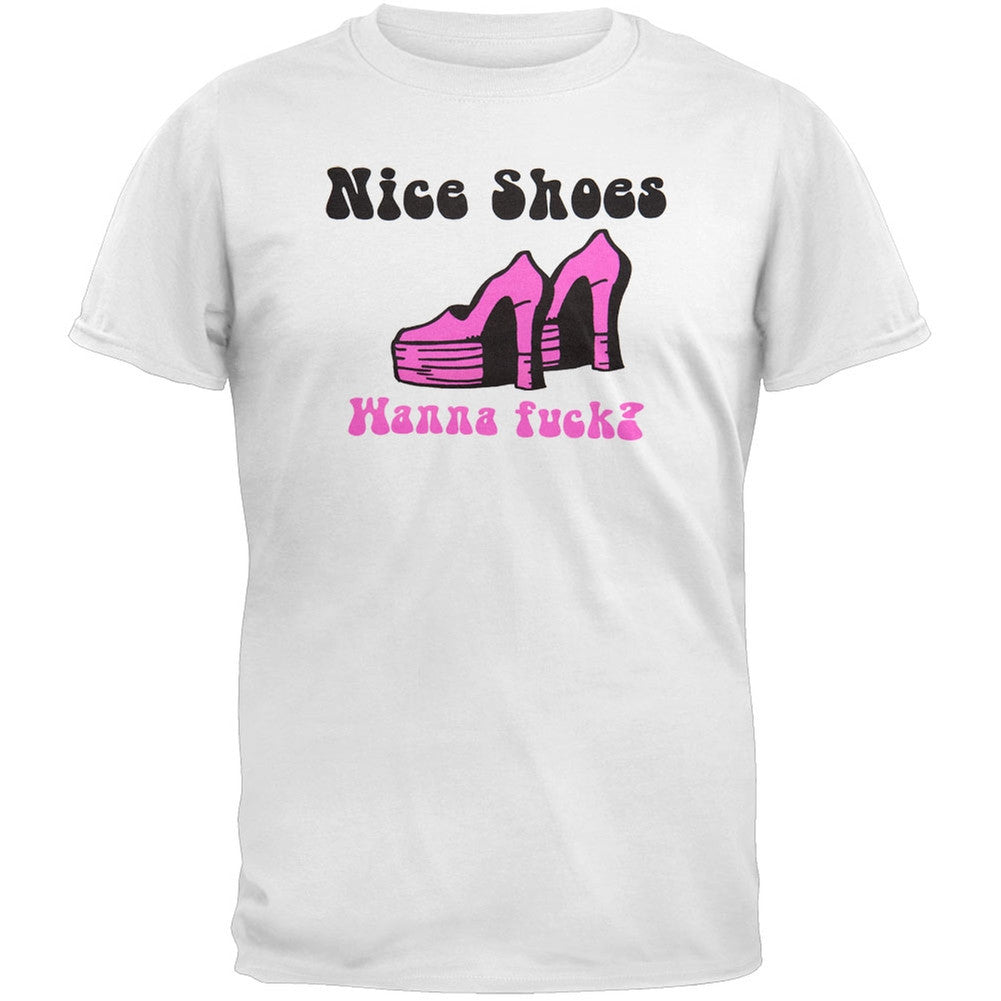 Nice Shoes Wanna F#%$ Decal T-Shirt Men's T-Shirts Old Glory   