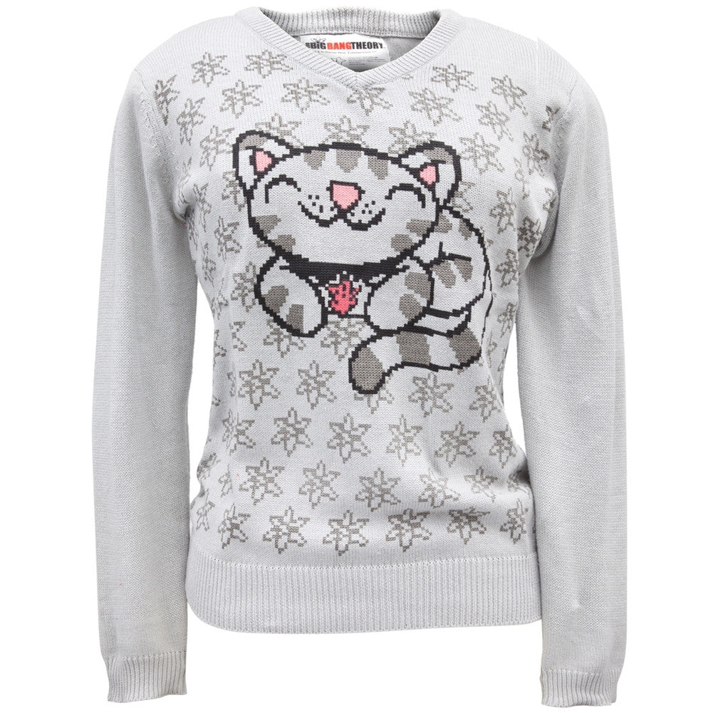 Big Bang Theory - Soft Kitty Juniors Sweater Juniors Sweaters Big Bang Theory SM Grey