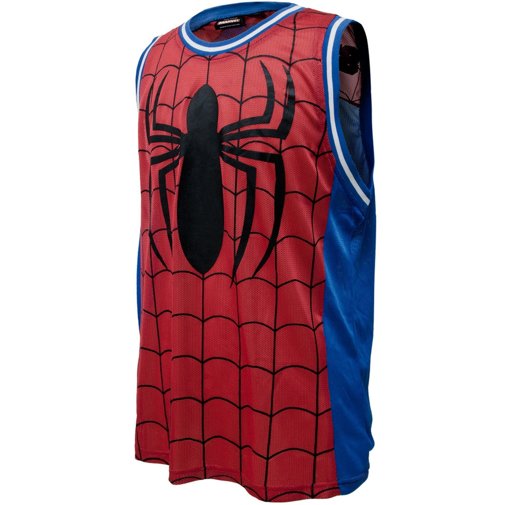 Spider-Man - Jersey Parks Basketball Jersey Men's Basketball Jerseys Spider-Man LG Red 