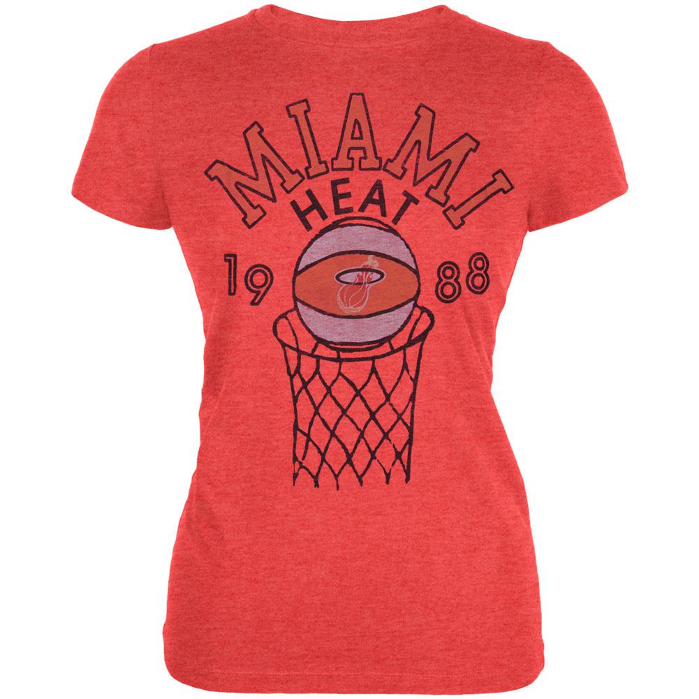 Miami Heat - 1988 Net Logo Juniors T-Shirt Juniors T-Shirts NBA Playoffs LG Red 