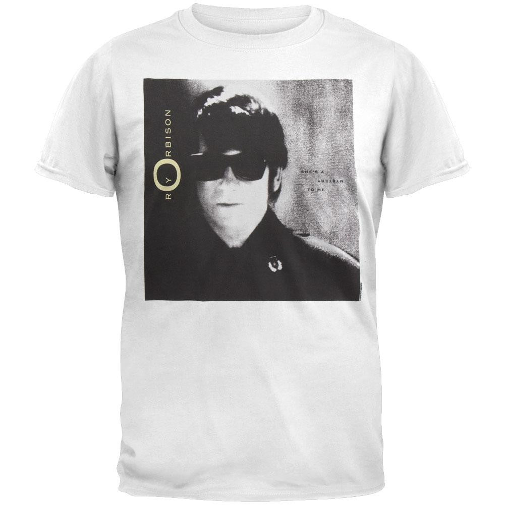 Roy Orbison - Sunglasses T-Shirt Men's T-Shirts Roy Orbison LG White 