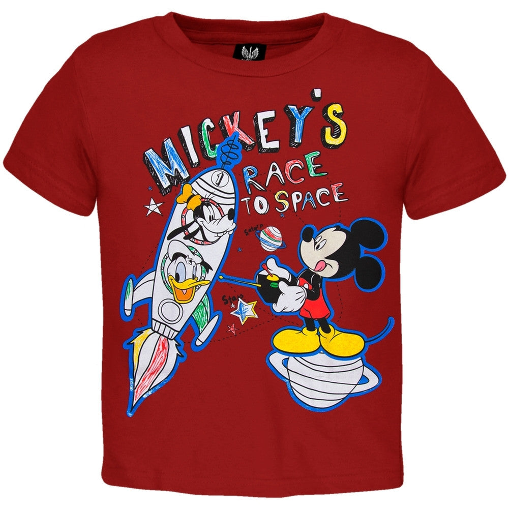 Mickey Mouse - Race to Space Juvy T-Shirt Juvenile T-Shirts Mickey Mouse JLG Red