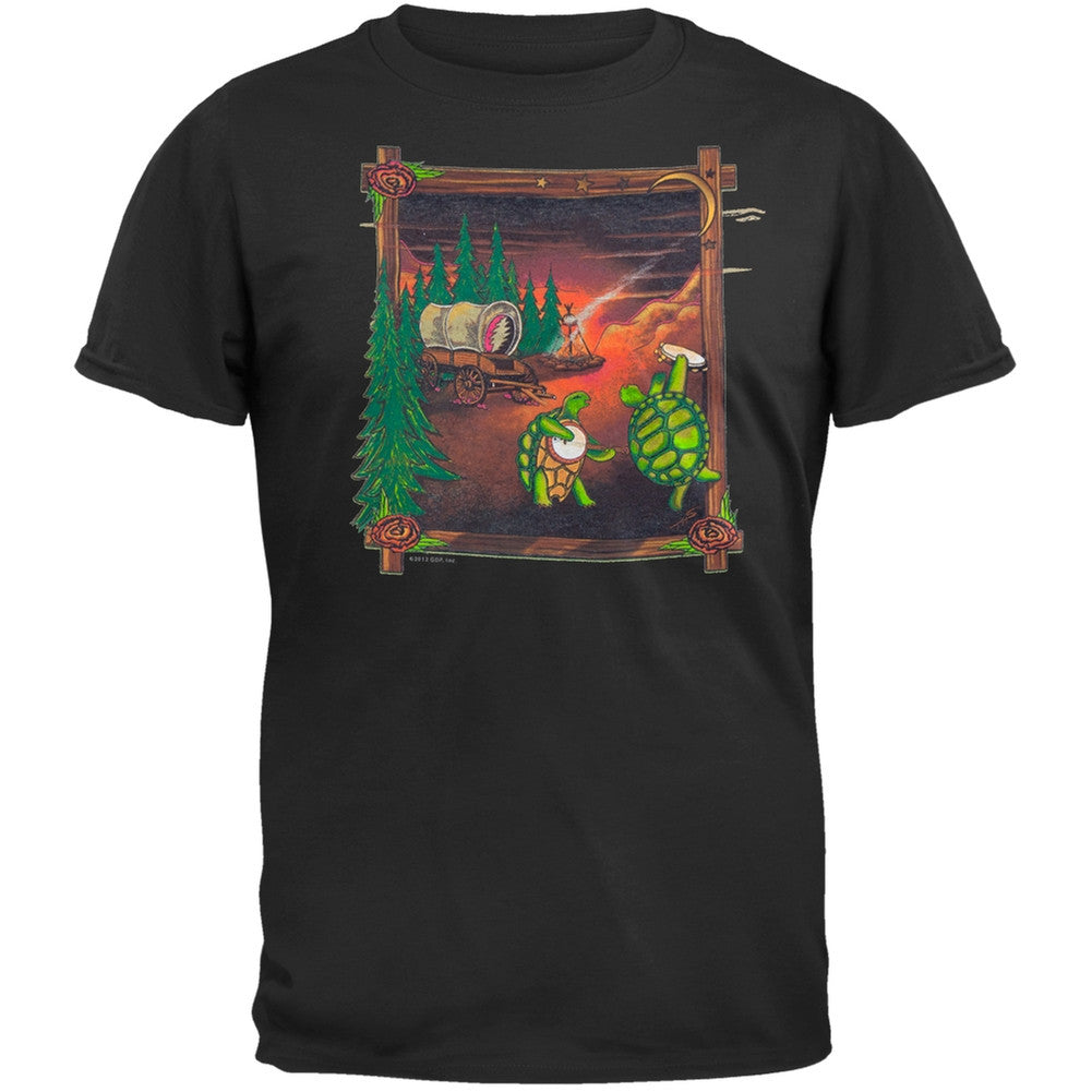 Grateful Dead - Covered Wagon Black T-Shirt Men's T-Shirts Grateful Dead SM Black 