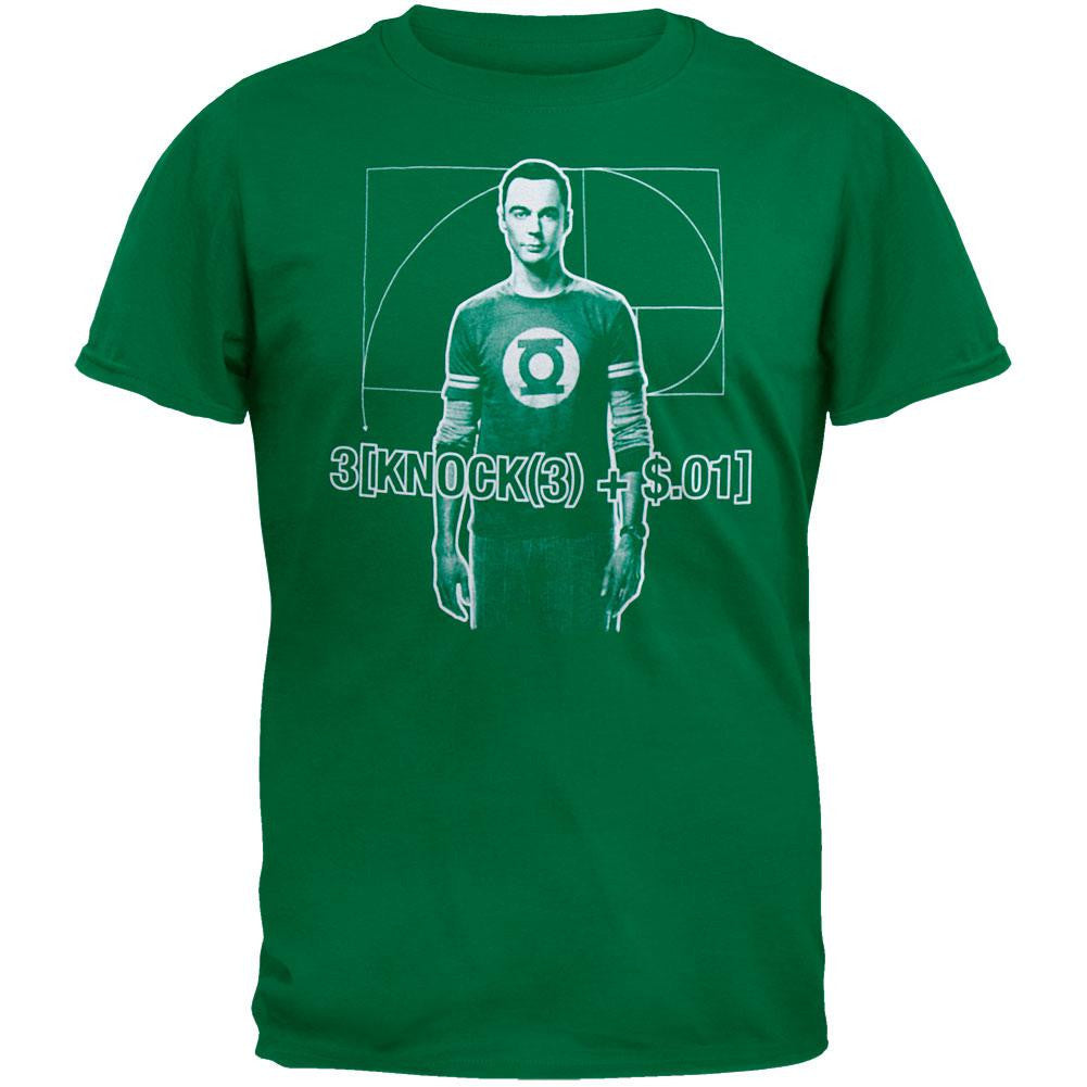 Big Bang Theory - Knock Formula T-Shirt Men's T-Shirts Big Bang Theory SM Green 