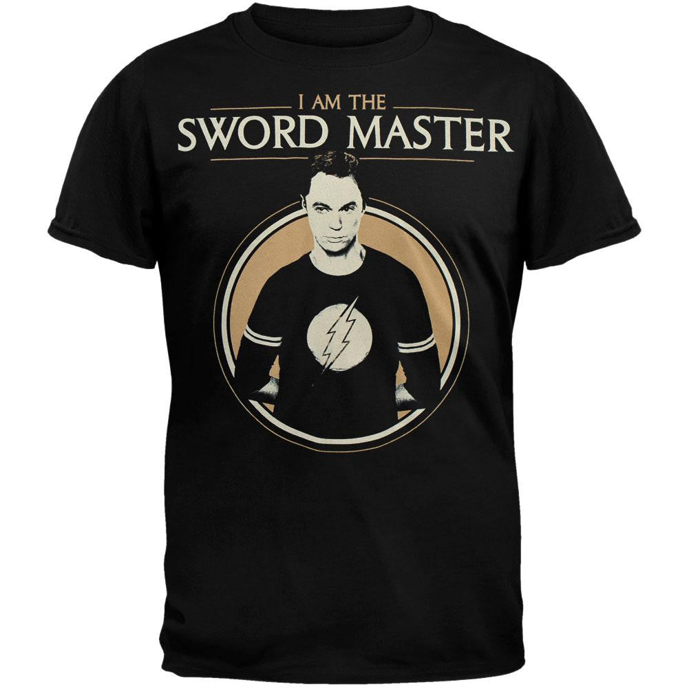 Big Bang Theory - Sword Master T-Shirt Men's T-Shirts Big Bang Theory SM Black 