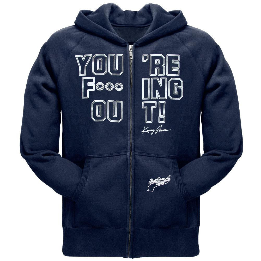 Eastbound And Down - You're Out Navy Mens Zip Hoodie Men's Hoodies Eastbound and Down SM Blue