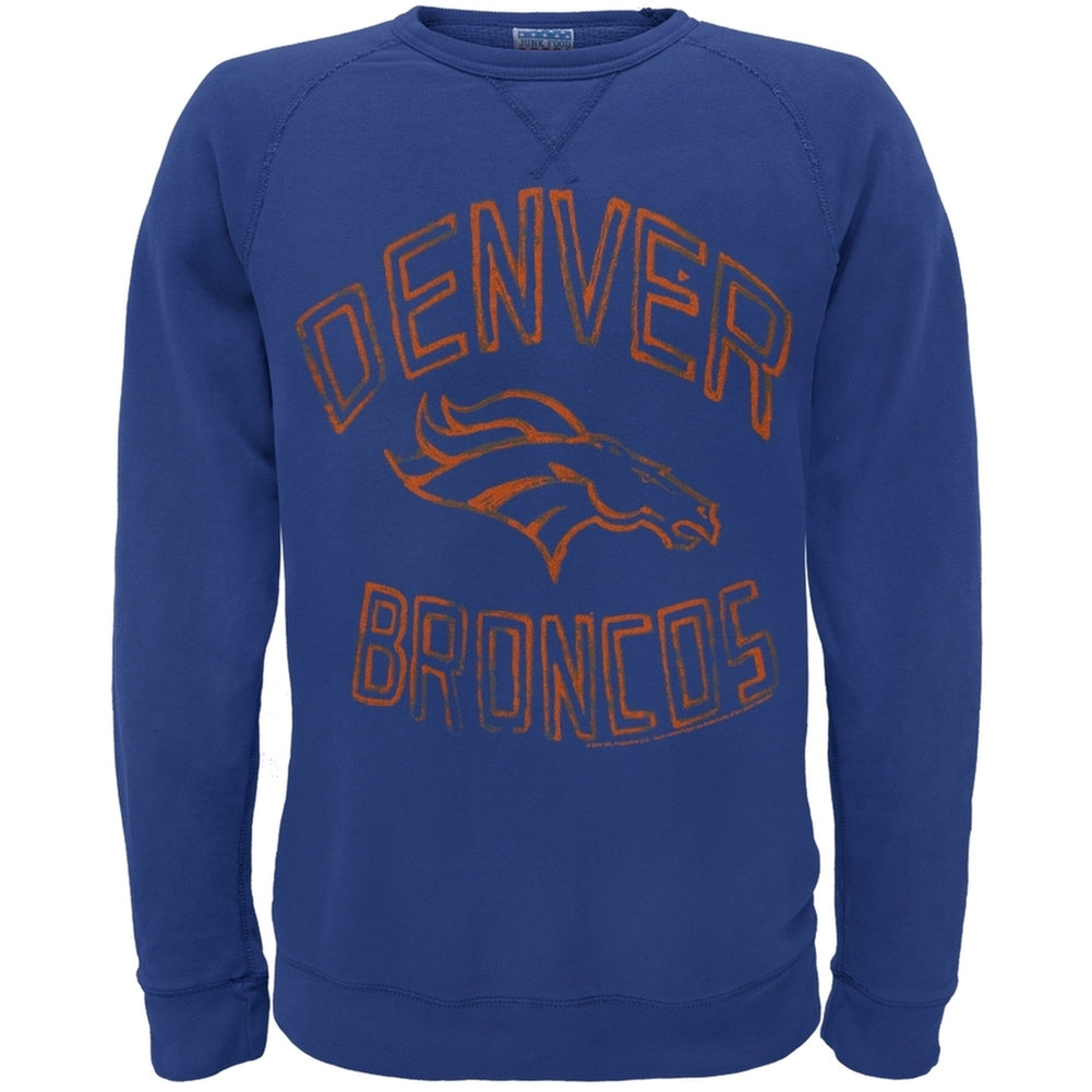 Denver Broncos - Logo Sunday Crew Neck Sweatshirt Men's Sweatshirts Denver Broncos 2XL Blue 