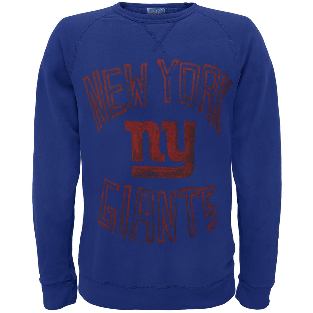 New York Giants - Logo Crew Neck Sweatshirt Men's Sweatshirts New York Giants SM Blue