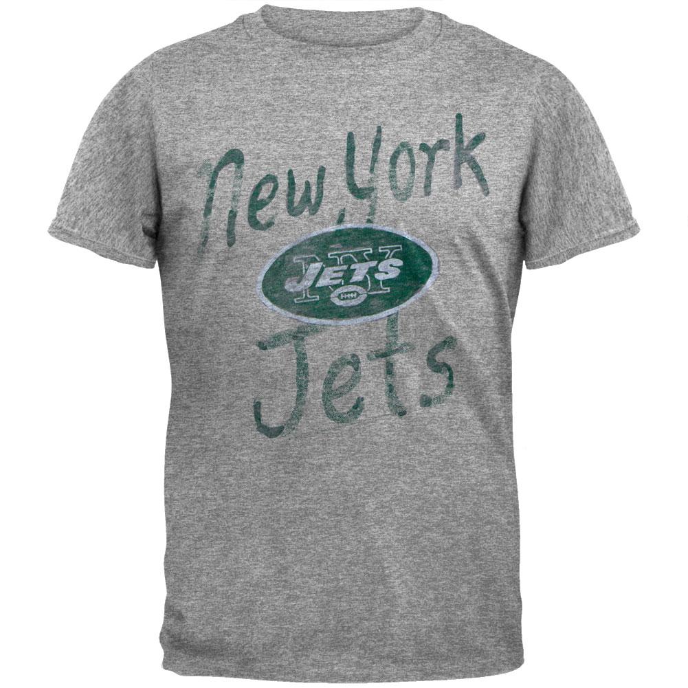 New York Jets - Game Day Soft T-Shirt Men's T-Shirts New York Jets 2XL Grey 